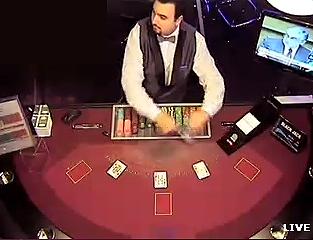 Croupier live blackjack
