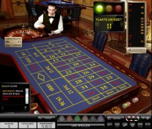 Roulettetafel Unibet met klassiek aanzicht